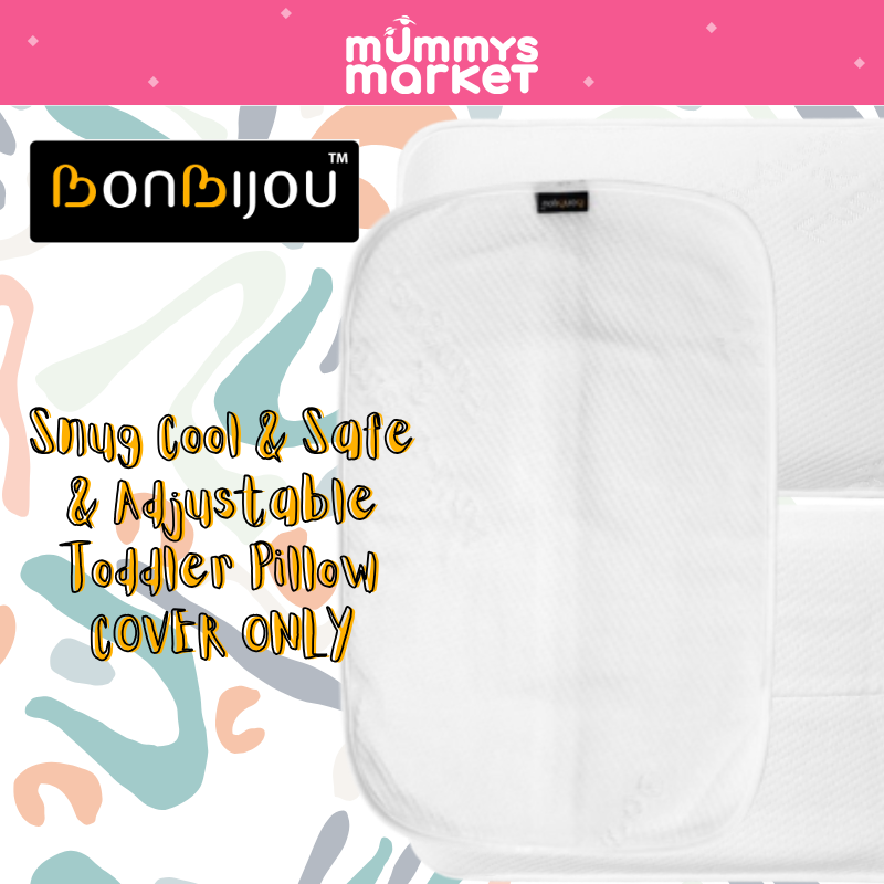 Bonbijou Snug Cool & Safe & Adjustable Toddler Pillow Cover (41x25cm)